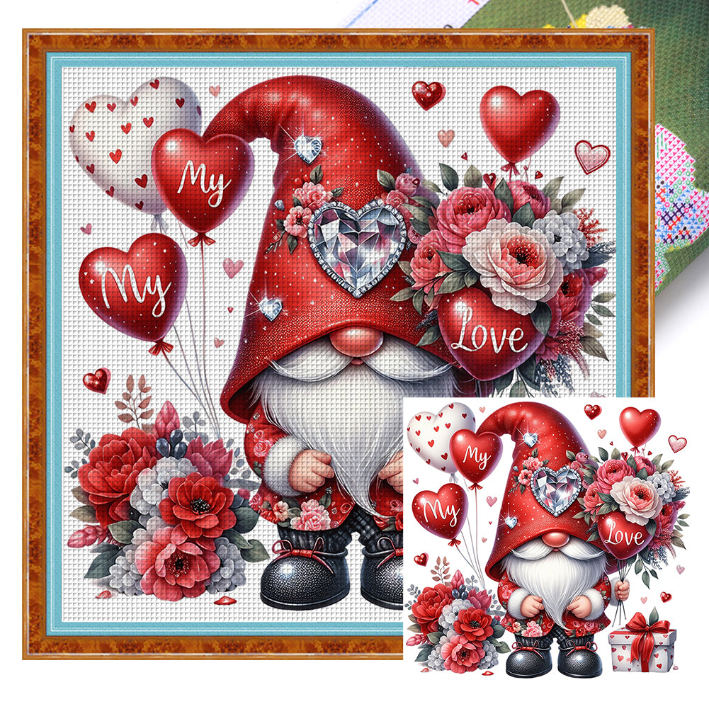 Caring Goblin - 11CT Stamped Cross Stitch 40*40CM