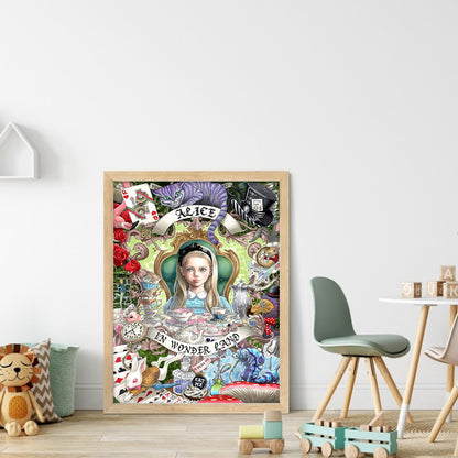 Alice In Wonderland - 11CT Stamped Cross Stitch 40*55CM