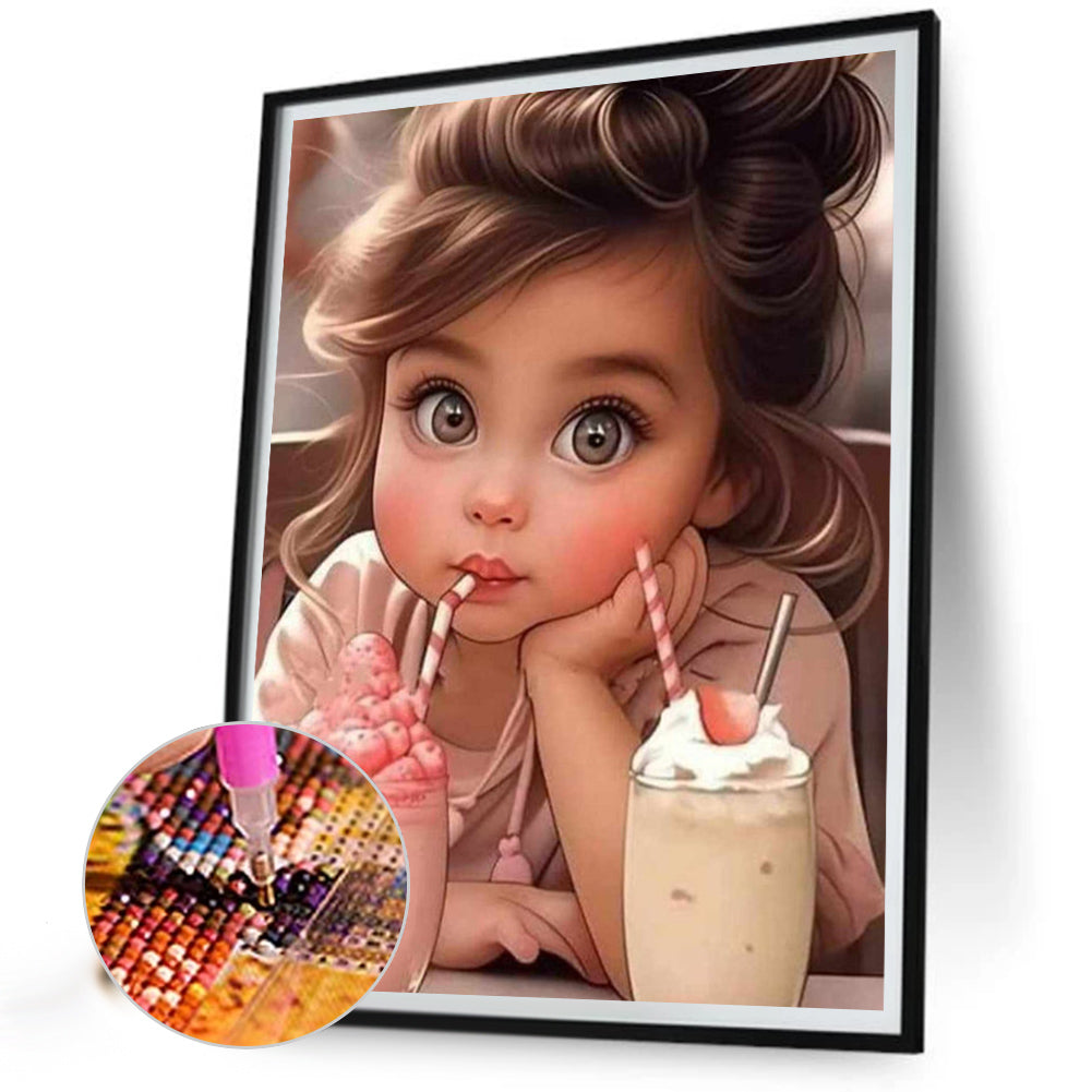 Cute Girl - Full Square Drill Diamond Painting 30*40CM