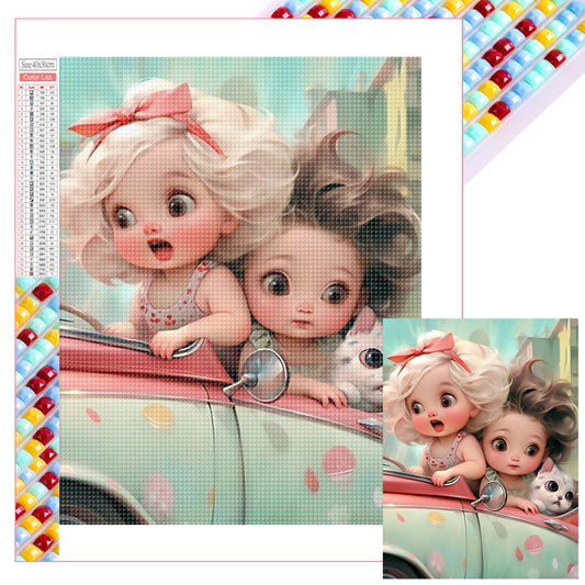 Cute Girl - Full Square Drill Diamond Painting 30*40CM