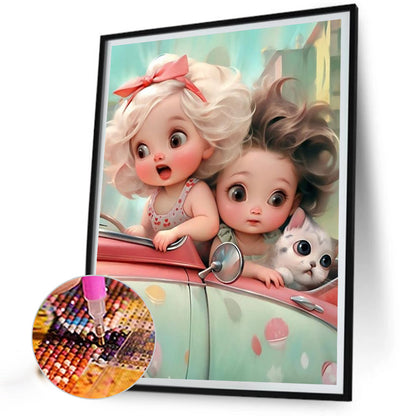 Cute Girl - Full Square Drill Diamond Painting 30*40CM