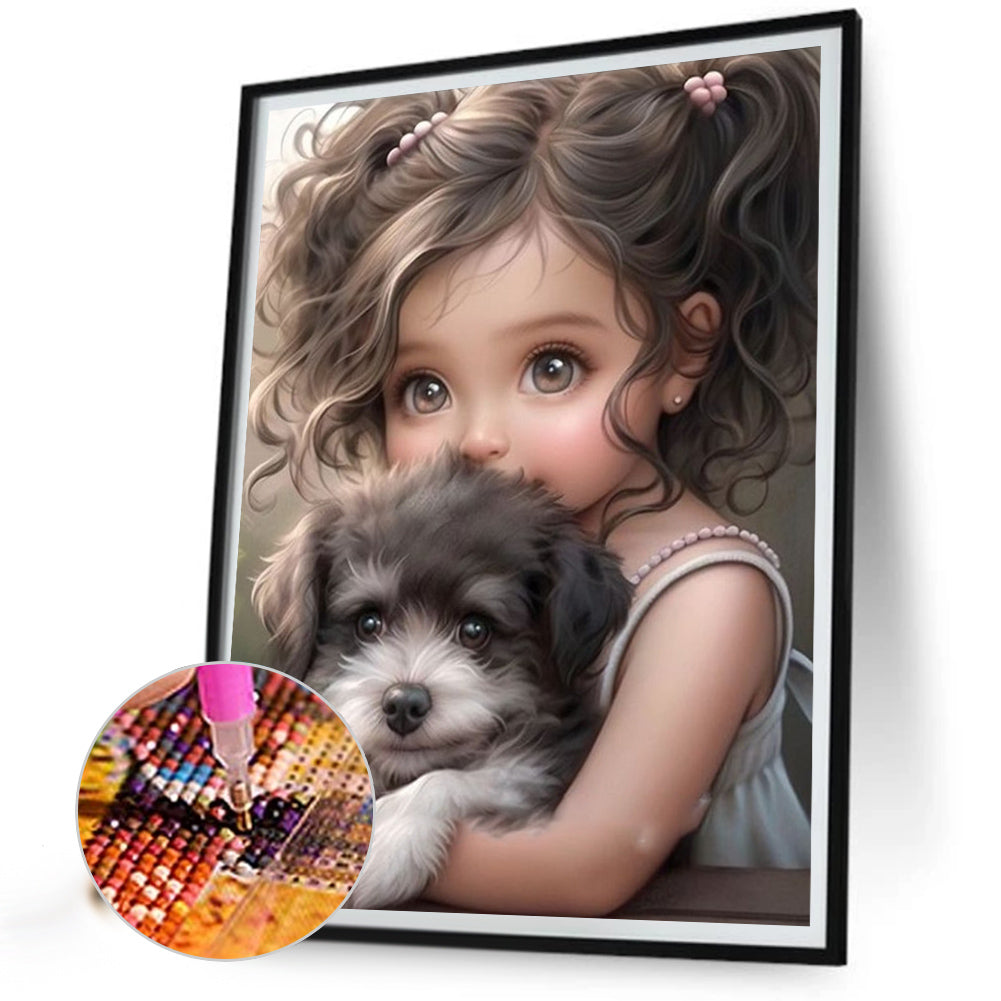 Cute Girl - Full Square Drill Diamond Painting 30*40CM