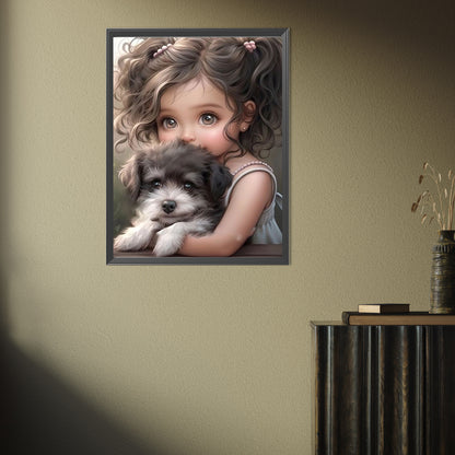 Cute Girl - Full Square Drill Diamond Painting 30*40CM