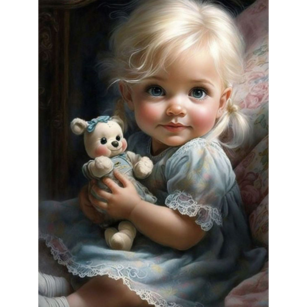 Cute Girl - Full Square Drill Diamond Painting 30*40CM