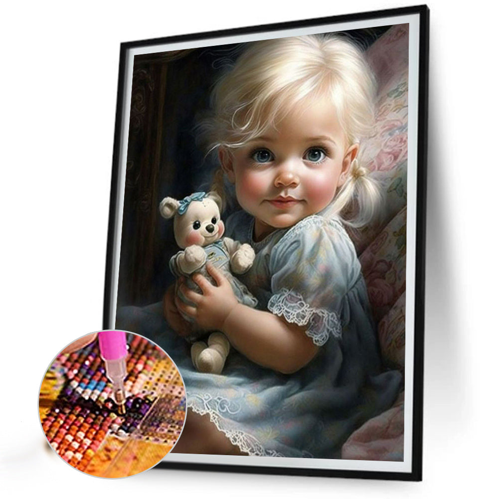 Cute Girl - Full Square Drill Diamond Painting 30*40CM