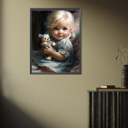 Cute Girl - Full Square Drill Diamond Painting 30*40CM