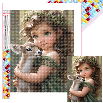 Cute Girl - Full Square Drill Diamond Painting 30*40CM