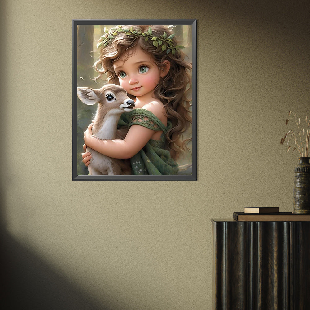 Cute Girl - Full Square Drill Diamond Painting 30*40CM