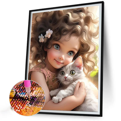 Cute Girl - Full Square Drill Diamond Painting 30*40CM