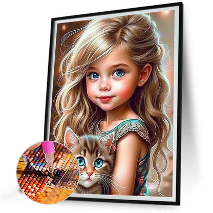 Cute Girl - Full Square Drill Diamond Painting 30*40CM