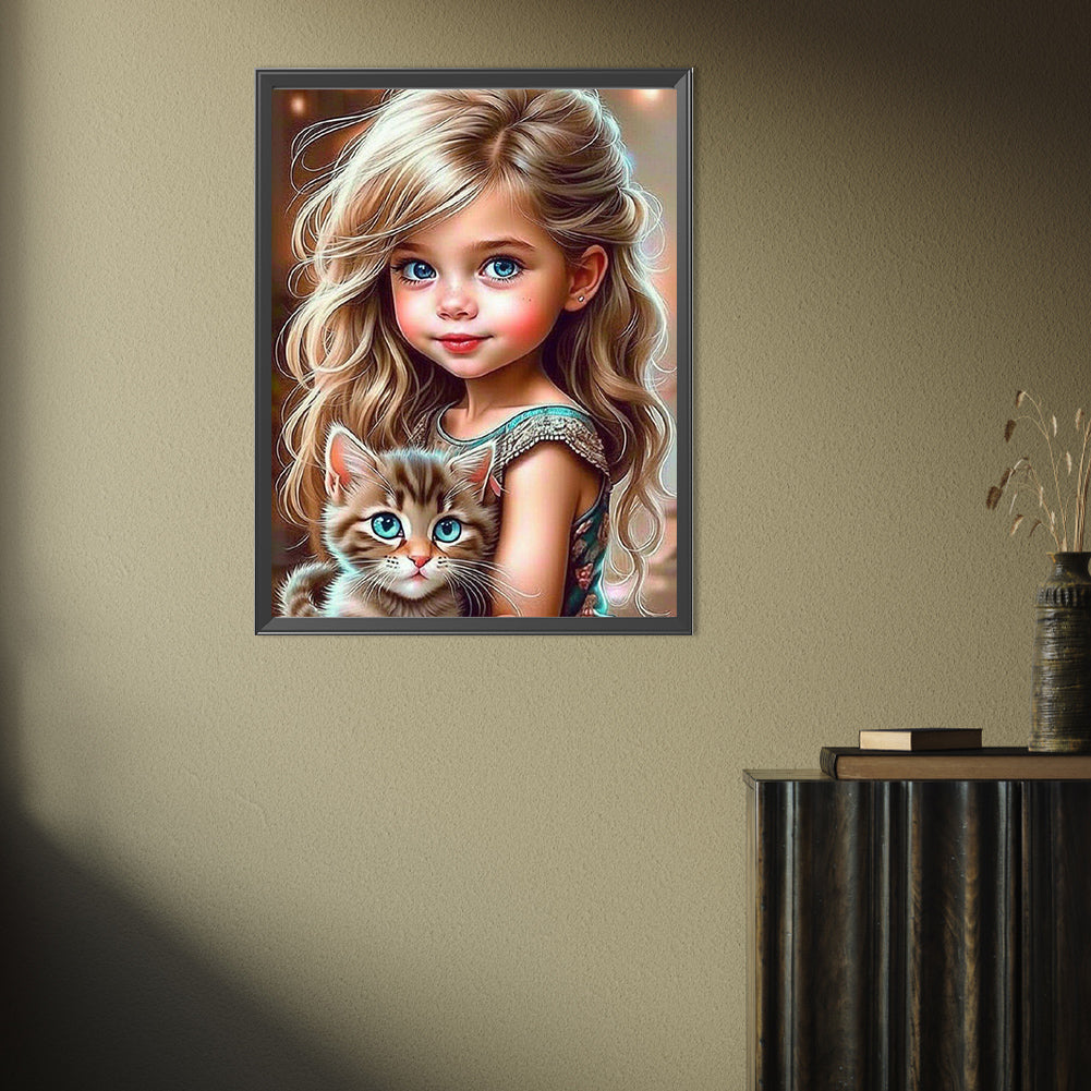 Cute Girl - Full Square Drill Diamond Painting 30*40CM