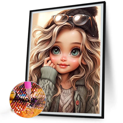 Cute Girl - Full Square Drill Diamond Painting 30*40CM