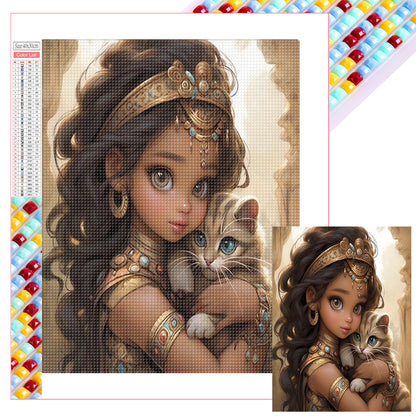 Cute Girl - Full Square Drill Diamond Painting 30*40CM