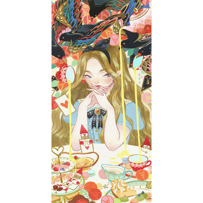 Girl Alice - Full Round Drill Diamond Painting 30*70CM