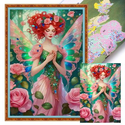 Butterfly Elf - 14CT Stamped Cross Stitch 40*60CM