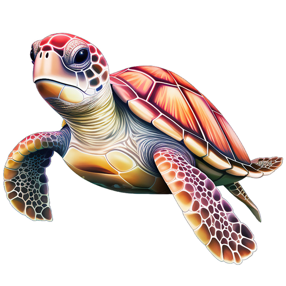 Sea Turtle - 14CT Stamped Cross Stitch 40*40CM