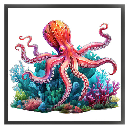 Octopus - 14CT Stamped Cross Stitch 40*40CM