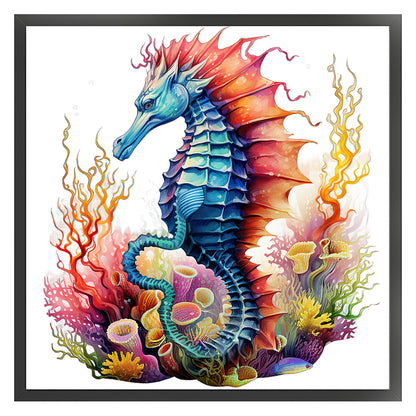 Seahorse - 14CT Stamped Cross Stitch 40*40CM