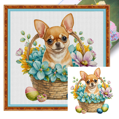 Puppy - 18CT Stamped Cross Stitch 30*30CM