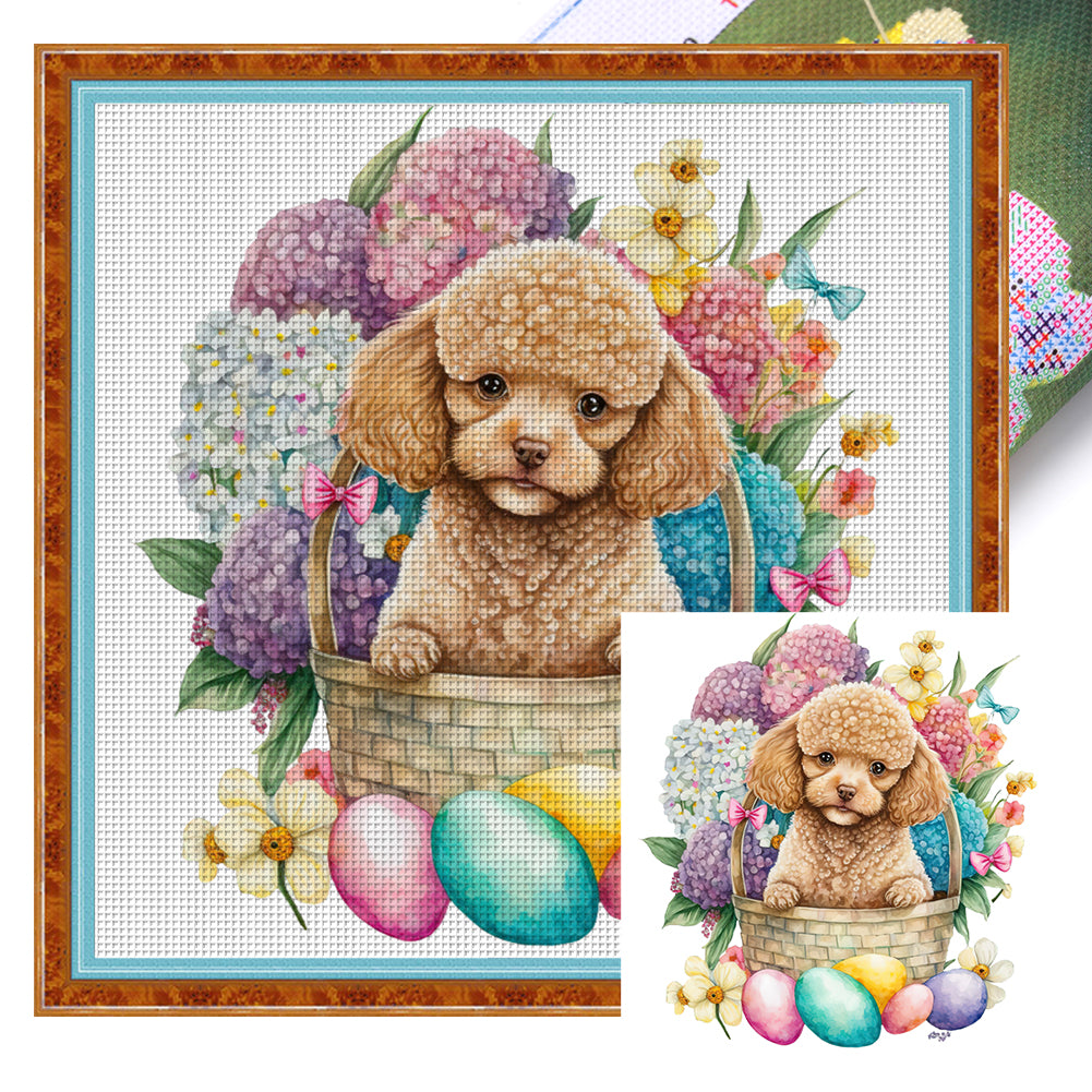 Puppy - 18CT Stamped Cross Stitch 30*30CM