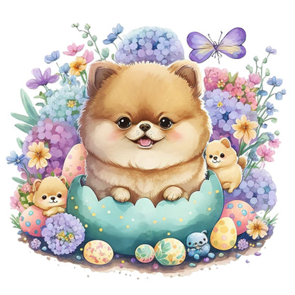 Puppy - 18CT Stamped Cross Stitch 30*30CM