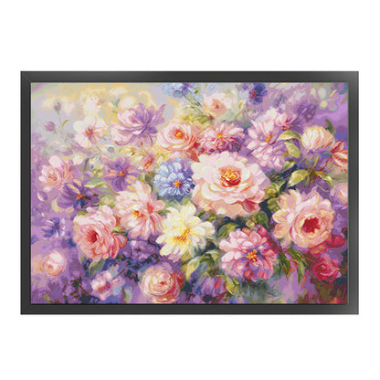 A Field Of Flowers - 14CT Stamped Cross Stitch 126*97CM(Spring)