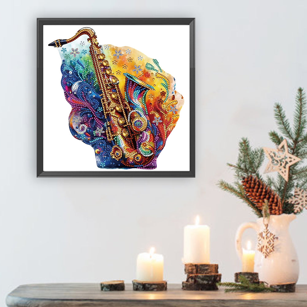 Color Musical Instruments - Special Shaped Drill Diamond Painting 30*30CM