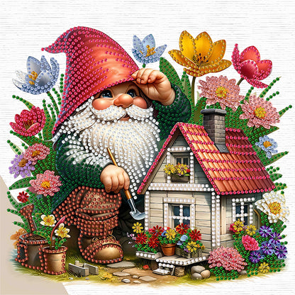 Easter Garden Gnome - Special Shaped Drill Diamond Painting 30*30CM