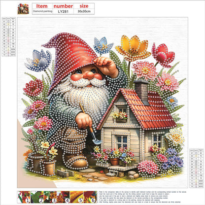 Easter Garden Gnome - Special Shaped Drill Diamond Painting 30*30CM