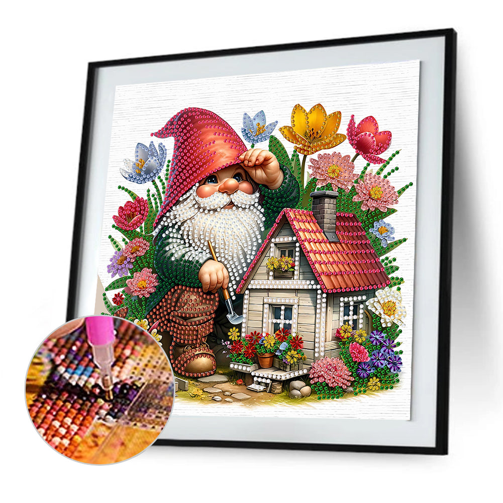 Easter Garden Gnome - Special Shaped Drill Diamond Painting 30*30CM