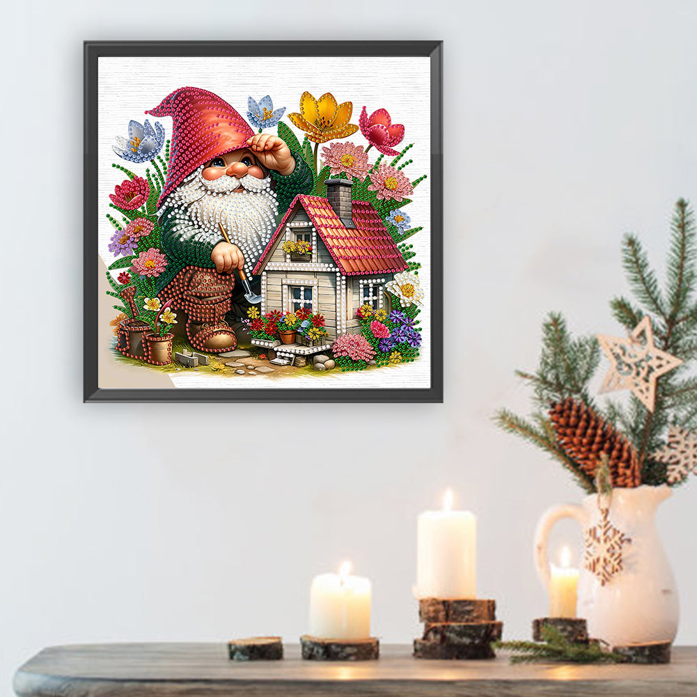 Easter Garden Gnome - Special Shaped Drill Diamond Painting 30*30CM