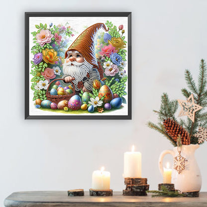 Easter Garden Gnome - Special Shaped Drill Diamond Painting 30*30CM