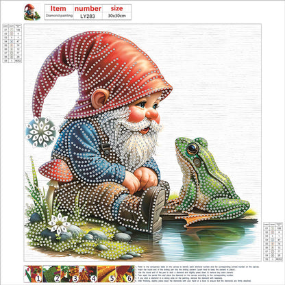 Easter Garden Gnome - Special Shaped Drill Diamond Painting 30*30CM