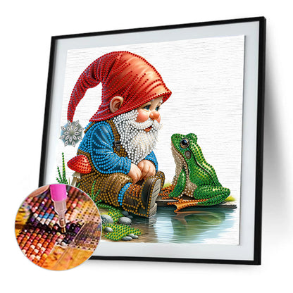 Easter Garden Gnome - Special Shaped Drill Diamond Painting 30*30CM