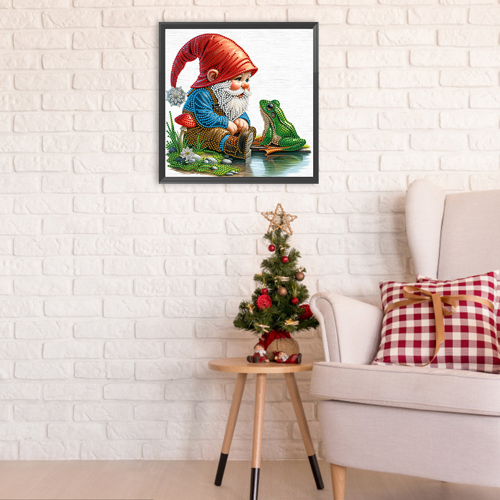 Easter Garden Gnome - Special Shaped Drill Diamond Painting 30*30CM