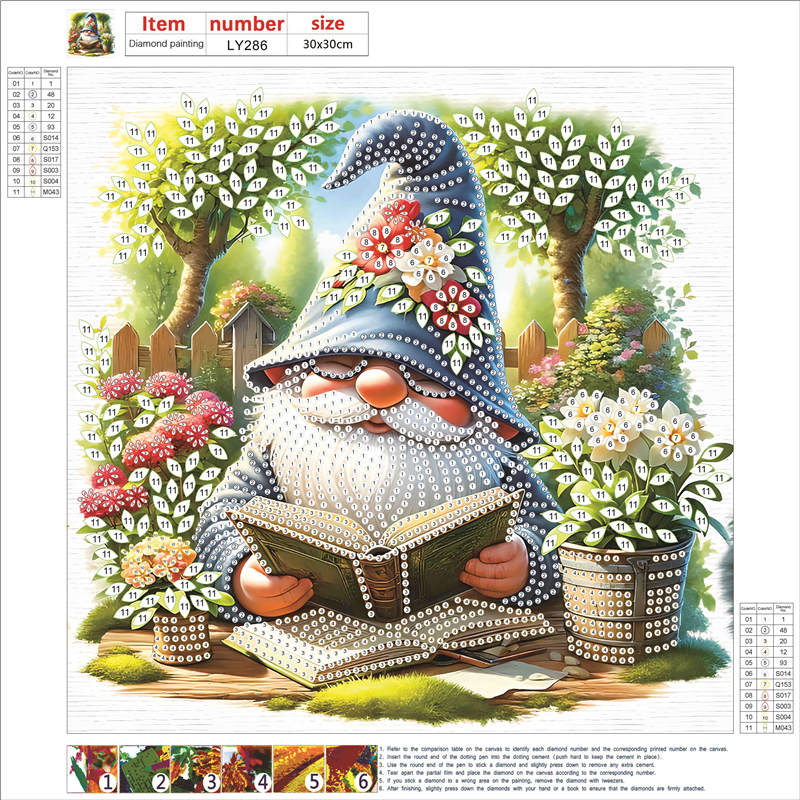 Easter Garden Gnome - Special Shaped Drill Diamond Painting 30*30CM