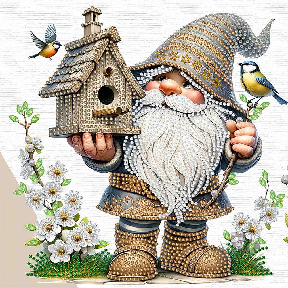 Easter Garden Gnome - Special Shaped Drill Diamond Painting 30*30CM