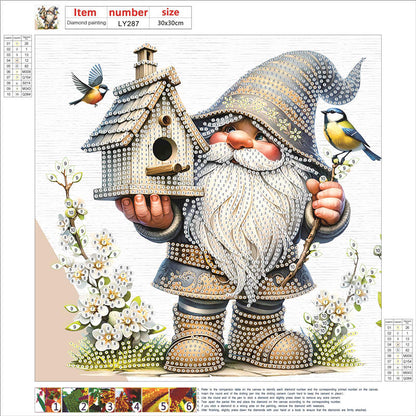 Easter Garden Gnome - Special Shaped Drill Diamond Painting 30*30CM