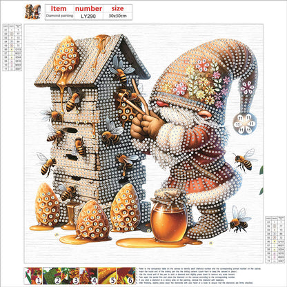 Easter Garden Gnome - Special Shaped Drill Diamond Painting 30*30CM