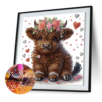 Daihua Calf - Special Shaped Drill Diamond Painting 30*30CM