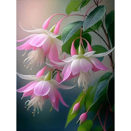 Flowers And Grass - Full Round Drill Diamond Painting 30*40CM