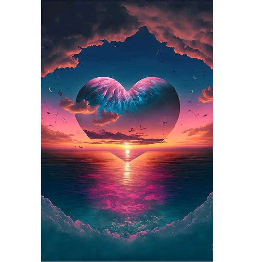 Seaside Love - Full Square Drill Diamond Painting 30*40CM