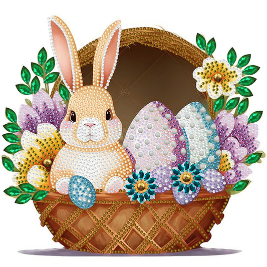 Basket Bouquet With Easter Eggs - Special Shaped Drill Diamond Painting 30*30CM