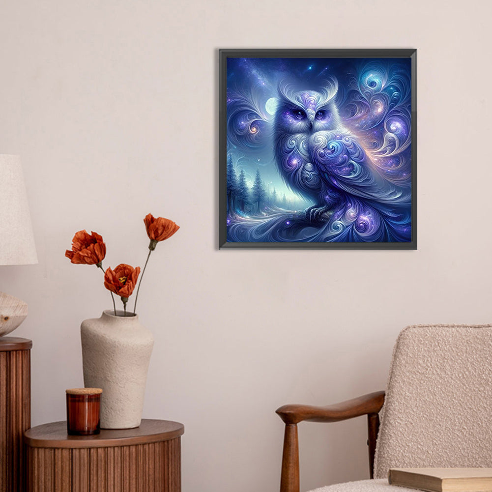 Owl - Full Round Drill Diamond Painting 30*30CM