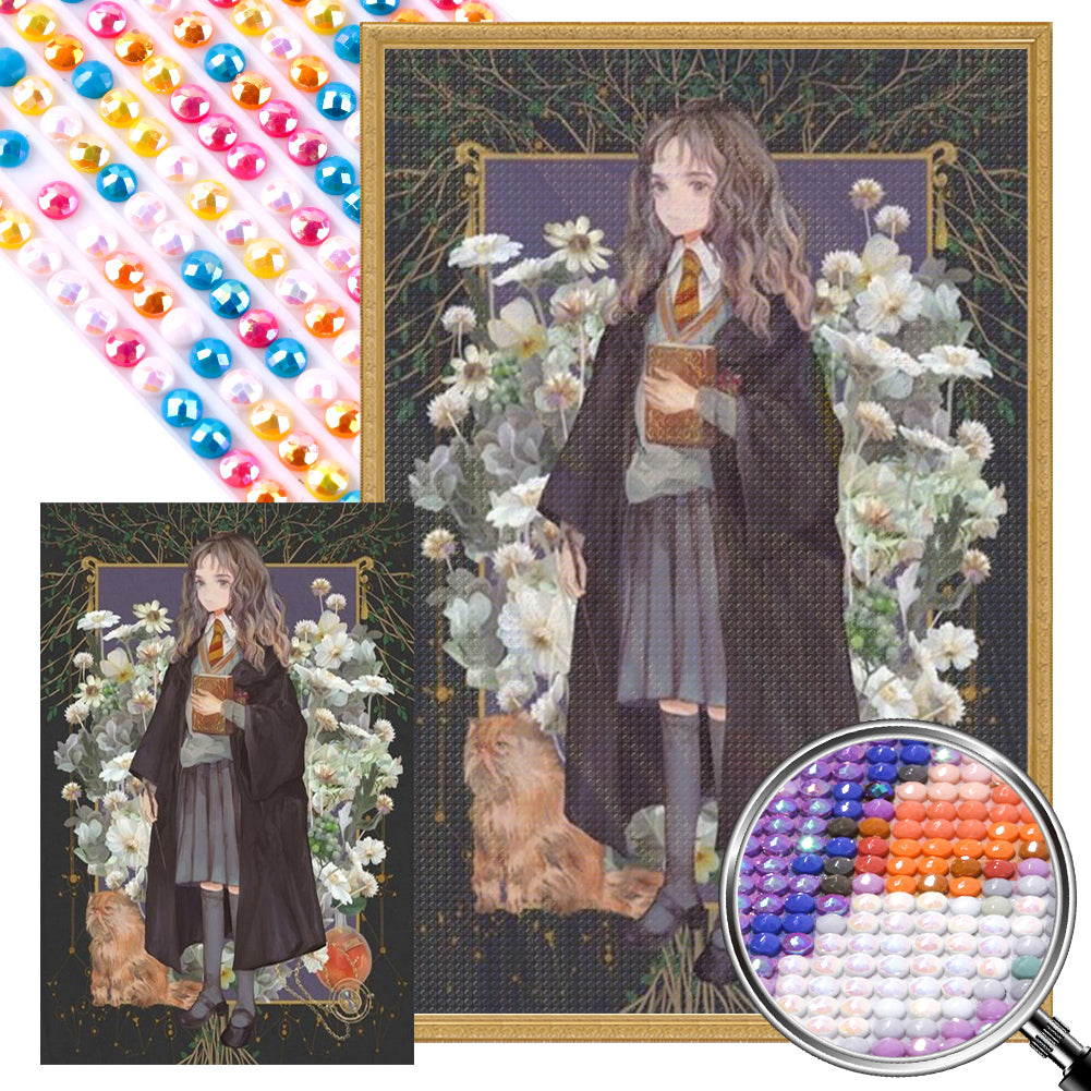 Hermione - Full AB Round Drill Diamond Painting 40*60CM