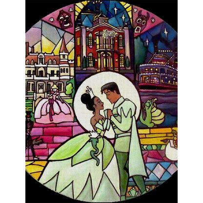 The Frog Prince And Princess Tiana - 11CT Stamped Cross Stitch 50*65CM