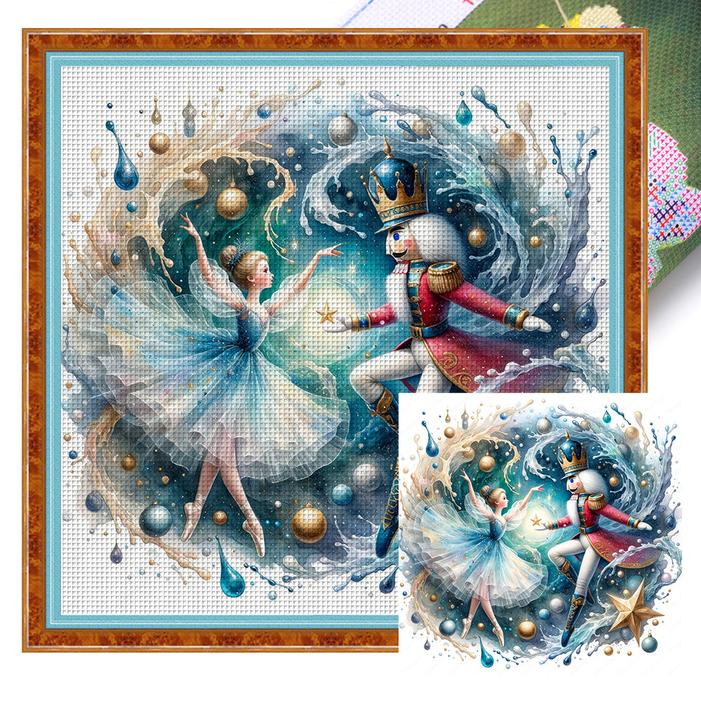 Nutcracker - 11CT Stamped Cross Stitch 40*40CM