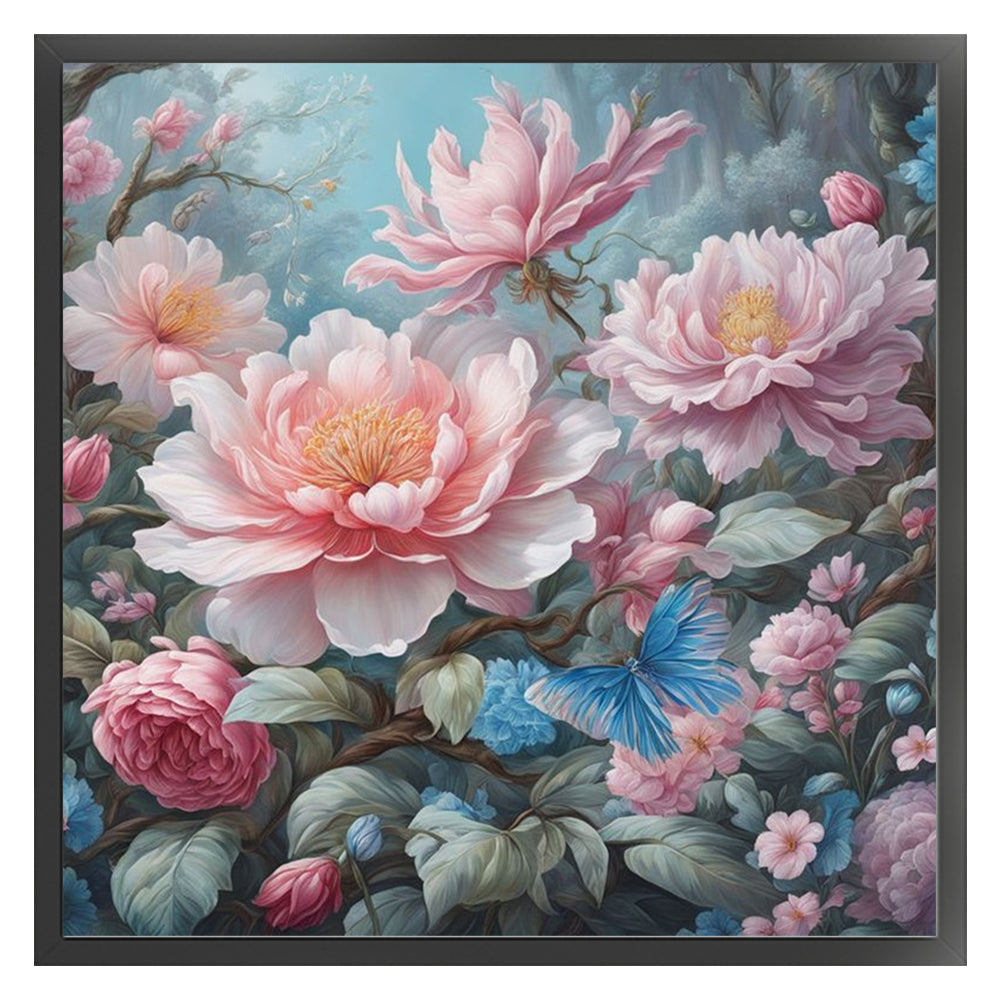 Peony - 11CT Stamped Cross Stitch 40*40CM