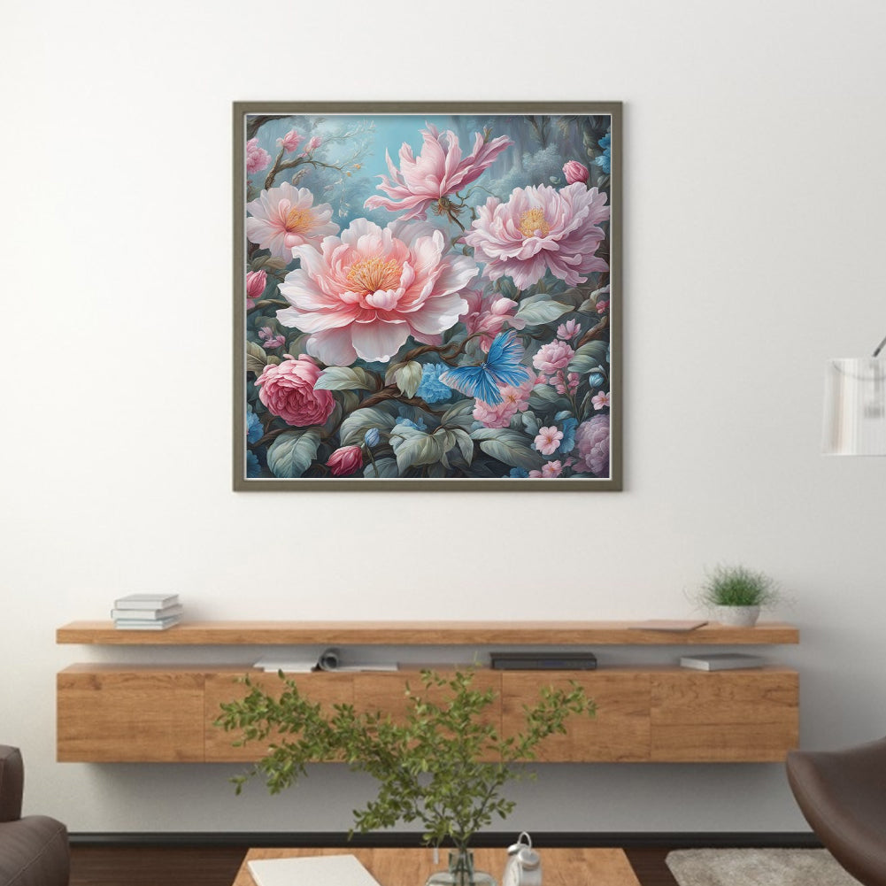 Peony - 11CT Stamped Cross Stitch 40*40CM