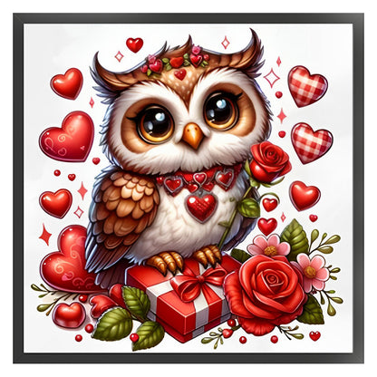 Love Owl - 11CT Stamped Cross Stitch 40*40CM